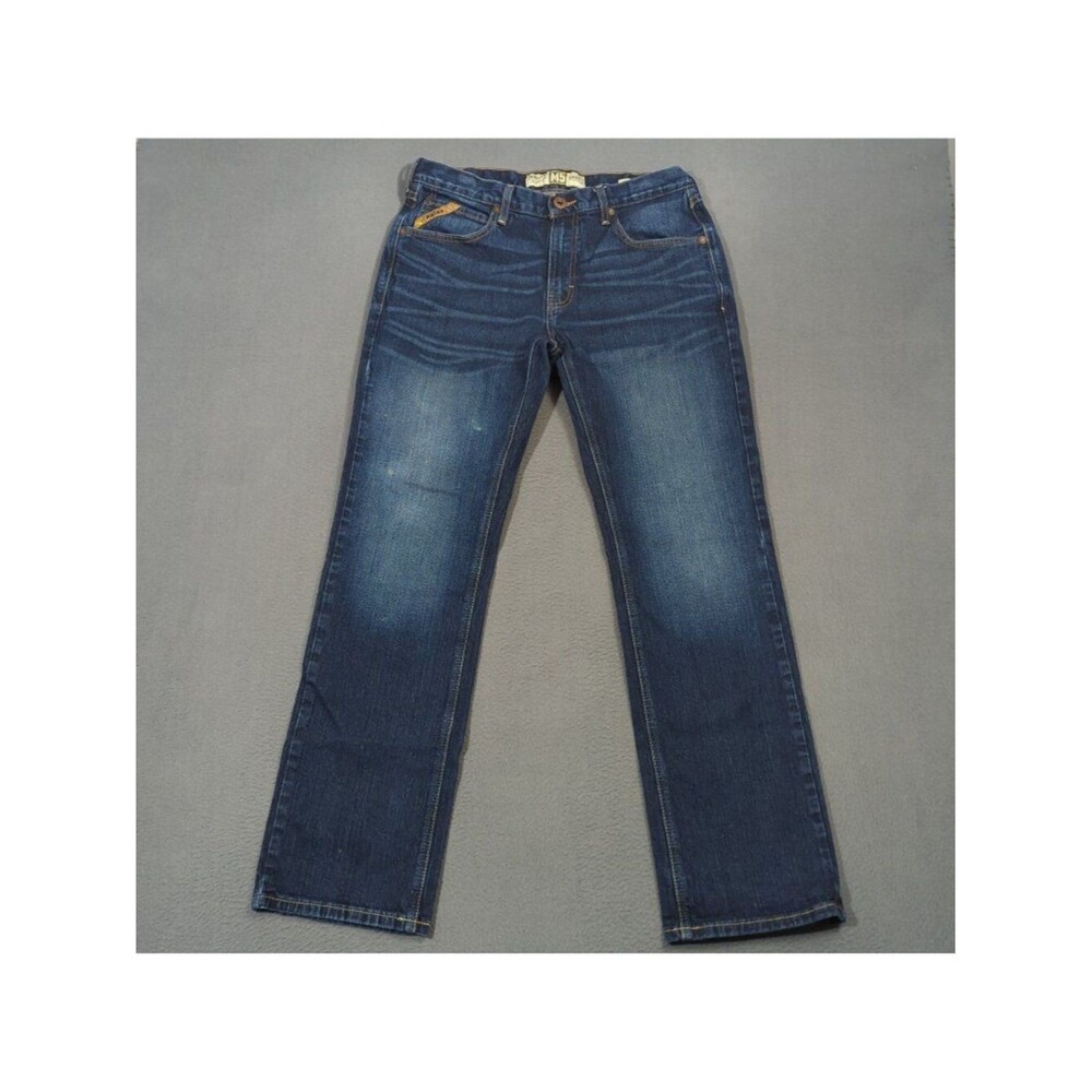 Ariat Jeans Men's 33x34 Fits 32x32 M5 Slim Stretch Legacy Stackable Straight Leg